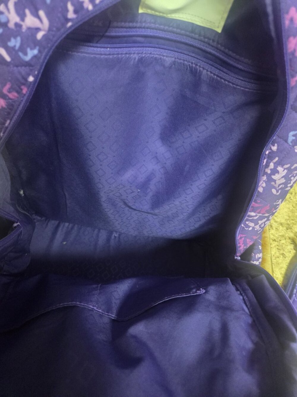 VERA BRADLEY Large Backpack with matching WALLET! Purple Paisley Super Cute!! - Picture 2 of 7